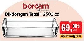 Paşabahçe Borcam Dikdörtgen Tepsi 2500 cc image