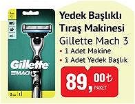 Gillette Mach 3 Yedek Başlıklı Tıraş Makinesi image