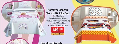 Barbie/Hot Wheels Karakter Lisanslı Tek Kişilik Pike Seti image