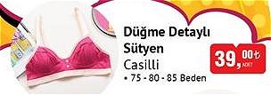 Casilli Düğme Detaylı Sütyen image