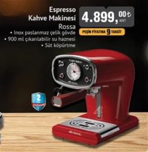 Ariete Rossa Espresso Kahve Makinesi image