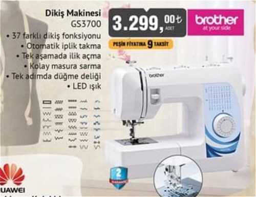 Brother GS3700 Dikiş Makinesi image