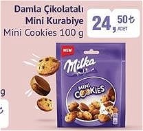 Milka Mini Cookies Damla Çikolatalı Mini Kurabiye 100 g image