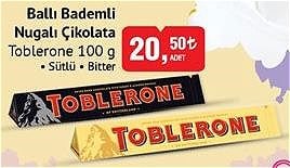 Toblerone Ballı Bademli Nugalı Çikolata Çeşitleri 100 g image