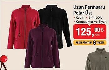 Slazenger Uzun Fermuarlı Polar Üst Kadın image