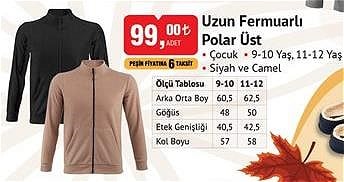 Uzun Fermuarlı Polar Üst Çocuk image