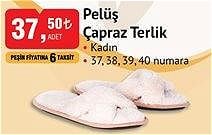 Pelüş Çapraz Terlik image