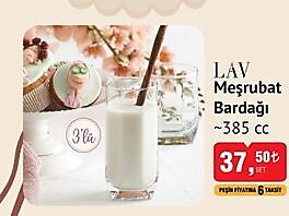 Lav Meşrubat Bardağı 385 cc 3'lü image