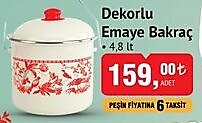 Dekorlu Emaye Bakraç 4,8 lt image