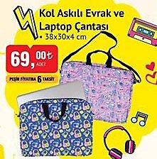 Kol Askılı Evrak ve Laptop Çantası 38x30x4 cm image