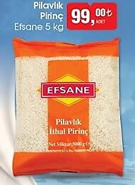 Efsane Pilavlık Pirinç 5 kg image