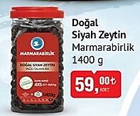 Marmarabirlik Doğal Siyah Zeytin 1400 g image