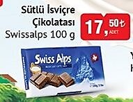 Swissalps Sütlü İsviçre Çikolatası 100 g image