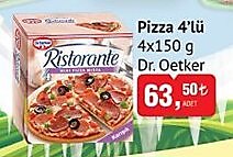 Dr. Oetker Pizza 4'lü 4x150 g image