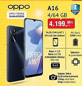 Bim Oppo A16 4/64 GB