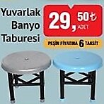 Yuvarlak Banyo Taburesi image