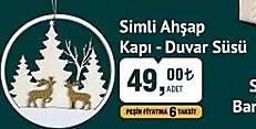 Simli Ahşap Kapı - Duvar Süsü image