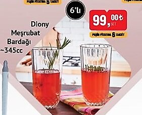 Paşabahçe Diony Meşrubat Bardağı 345 cc 6'lı image