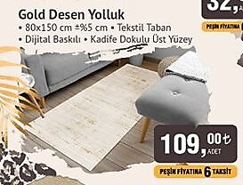 Gold Desen Yolluk 80x150 cm image