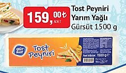 Gürsüt Tost Peyniri Yarım Yağlı 1500 g image