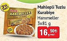 Ülker Hanımeller Mahlepli Tuzlu Kurabiye 3x81 g image