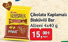 Ülker Albeni Çikolata Kaplamalı Bisküvili Bar 4x40 g image