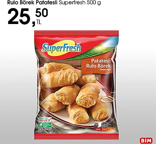Superfresh Rulo Börek Patatesli 500 g image
