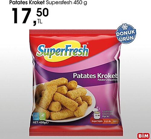 Superfresh Patates Kroket 450 g image