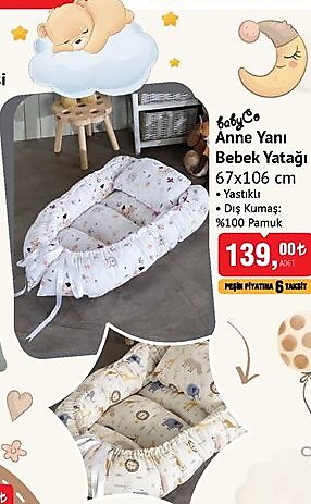 Babyco Anne Yanı Bebek Yatağı 67x106 cm  image