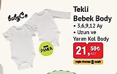 Babyco Tekli Bebek Body  image