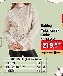 Balıkçı Yaka Kazak  image