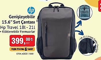 Hp Travel Genişleyebilir 15.6 inç Sırt Çantası  image