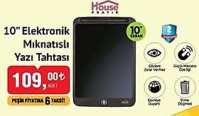 House Pratik 10 inç Elektronik Mıknatıslı Yazı Tahtası image