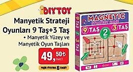 Dıytoy Manyetik Strateji Oyunları 9 Taş+3 Taş image