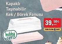 Hobby Life Kapaklı Taşınabilir Kek / Börek Fanusu image