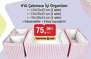 4’lü Çekmece İçi Organizer image