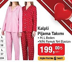 Kalpli Pijama Takımı  image