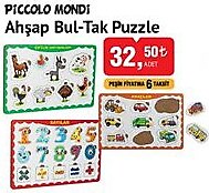 Piccolo Mondi Ahşap Bul-Tak Puzzle image