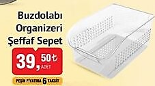 Buzdolabı Organizeri Şeffaf Sepet  image