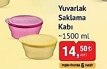 Yuvarlak Saklama Kabı 1500 ml image