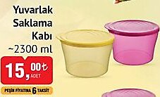 Yuvarlak Saklama Kabı 2300 ml image