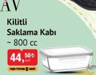 Lav Kilitli Saklama Kabı 800 cc image
