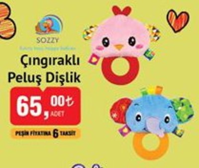Sozzy Çıngıraklı Peluş Dişlik image