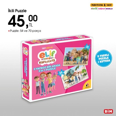İkili Puzzle 54+70 Parça image