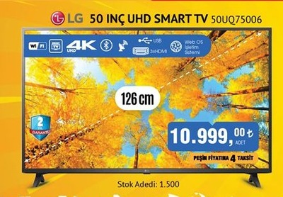 Bim LG 50UQ75006 50 inç UHD Smart Tv