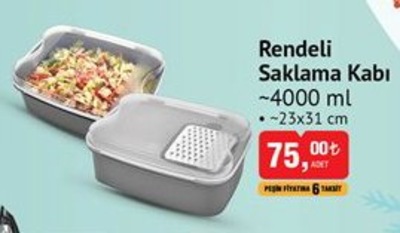 Rendeli Saklama Kabı 4000 ml image