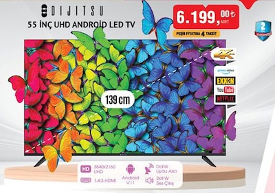 Dijitsu 55 inç UHD Android LED TV image