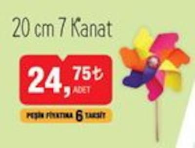 Rüzgar Gülü 20 cm 7 Kanat image