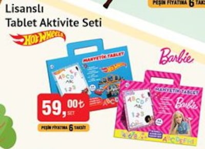 Hot Wheels / Barbie Lisanslı Tablet Aktivite Seti image