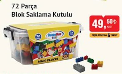 72 Parça Blok Saklama Kutulu image